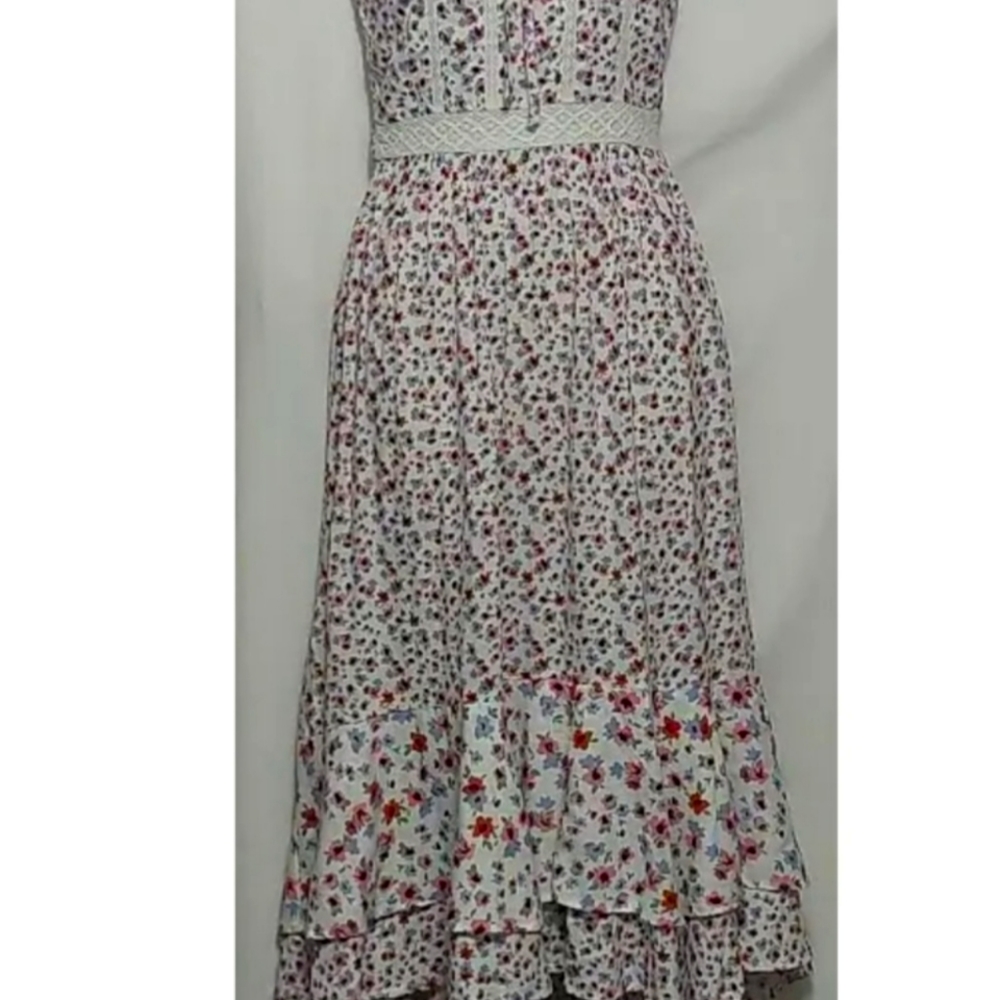 Japna Cottagecore flowered high low sundress